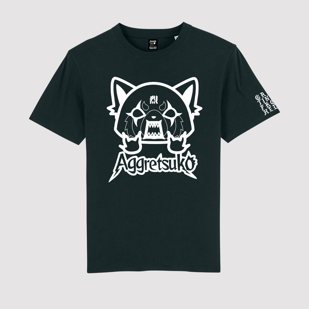T-Shirt Aggretsuko Head Noir